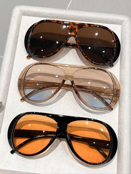3 Pack Oversized Sunglasses Set - Trendy Versatile UV400 Sun Glasses for Men & Women