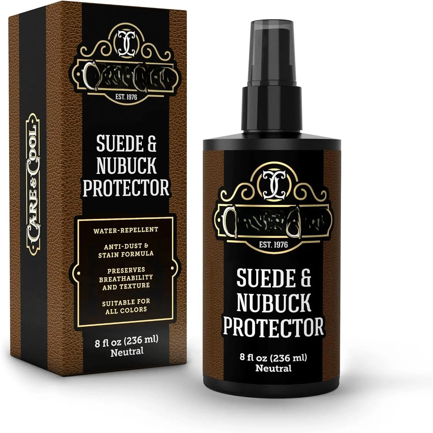 Maximum Protection for Your Suede and Nubuck (8 oz). Waterproofing, Dust and Stain Repellent Formula for your Shoes, Boots, Bags and Jackets. Setting the Standards Since 1976.