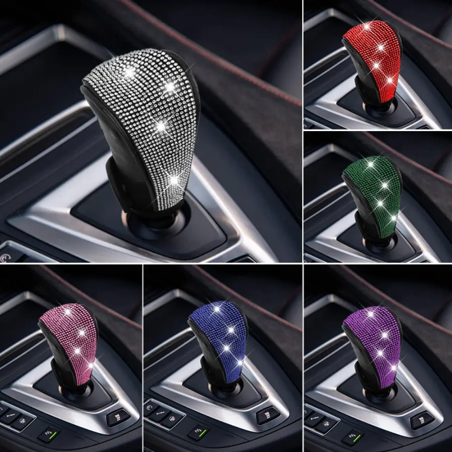 Car hot drilling gear cover automatic transmission manual gear cover full drilling car gear cover decoration