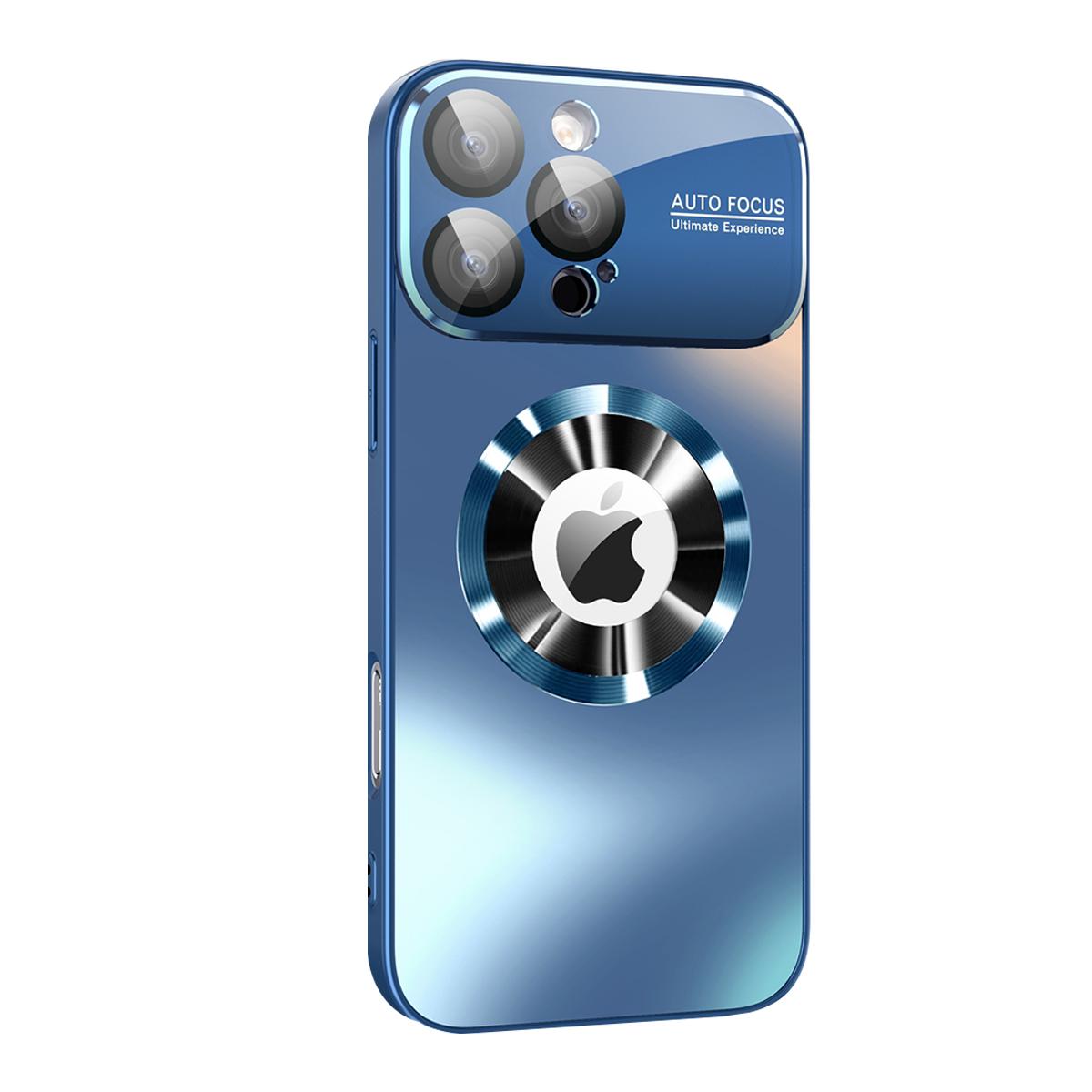 Magnetic iPhone Case,Compatible with MagSafe,Military Drop&Full Camera Lens Protection, Large Window Logo View Dust-Proof Matte Shockproof Cover for iPhone 12 13 14 15 16 Pro Max