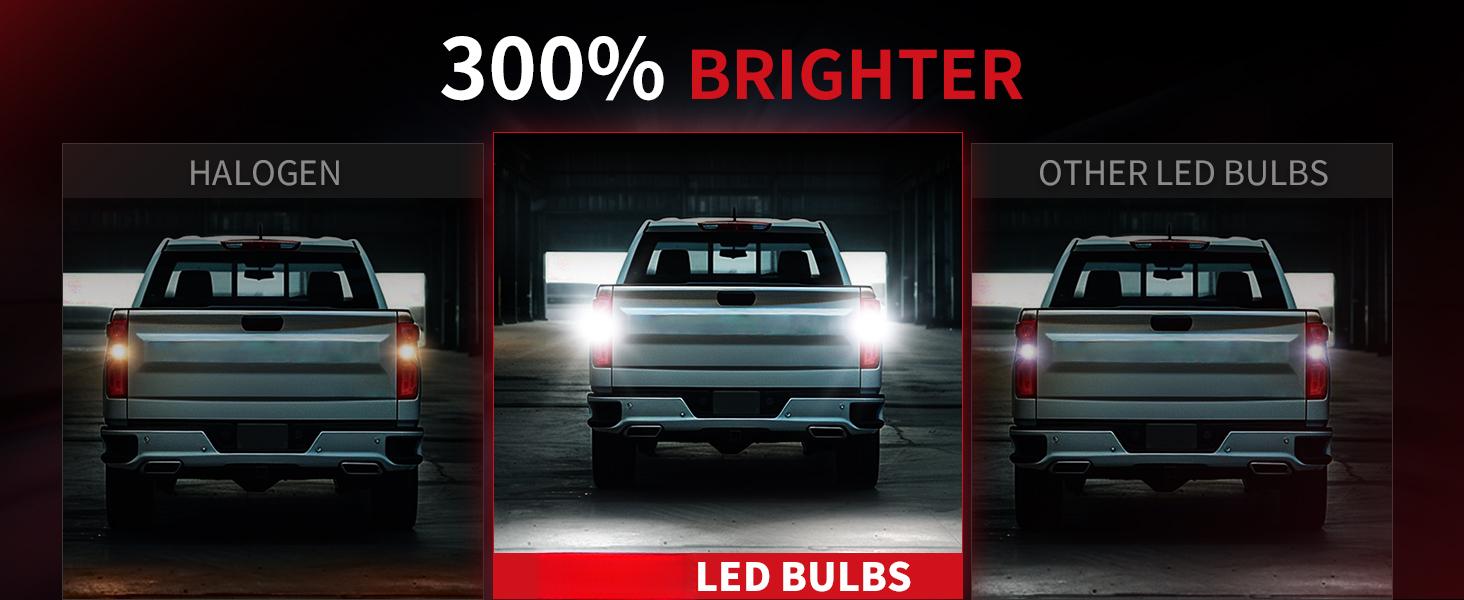 921 912 CANBUS Error Free LED Reverse Back Up Light Bulb Compatible with Toyota Tacoma 2005-2020 2021 2022 2023, Ultra Bright 6000K Cool White 3030 Chipsets 906 904 902 W16W Replacement, 2pcs