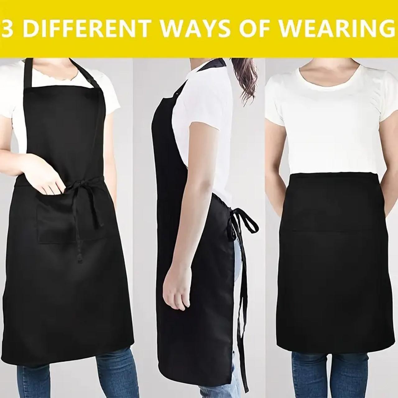 Adjustable Strap Waterproof & Oil-proof Apron with Pocket, Minimalist Kitchen Apron, Cooking Apron, Oil Resistant Apron, Kitchen Accessories for Men & Women