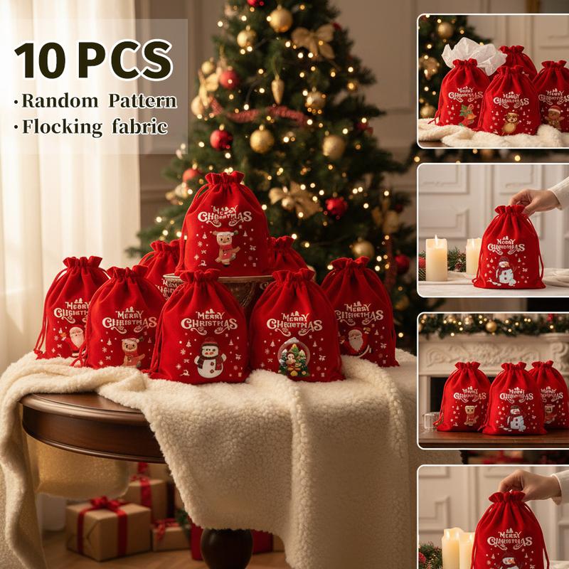10 pcs Woolen fabric is exquisite soft Christmas Gift Wrapping Set Perfect for Holiday GiftsSanta Claus Gift Bags - Party Bags, Candy Gift Bags & Gift Packaging Bags10 Suction Cup Sponge Holder for Kitchen Sink  semiannual  sale  2023  2025 easy install k