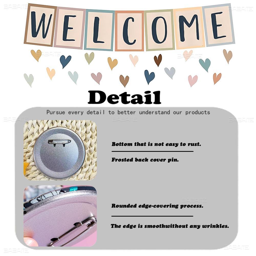 Saiki K Japanese Anime 32/44/58mm Round Cartoon Brooches Handmade Pins For Backpack Jewelry Accessories Gifts Creative Badge