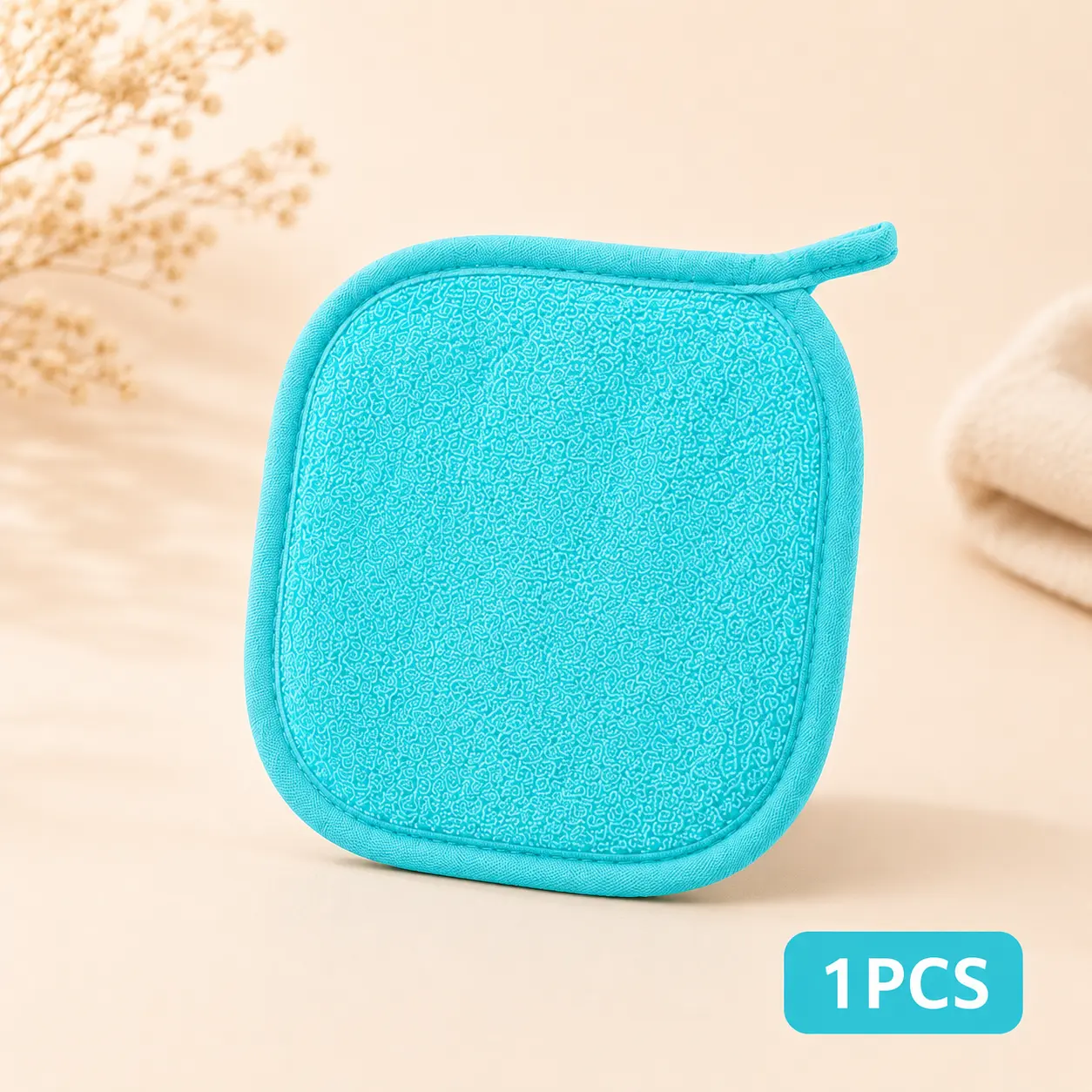 1Pack Makeup Remover Cloths , Reusable Microfiber Makeup Towels for Face, Eyes & Lips, Soft Washable Facial Cleansing Cloths for Daily Skincare