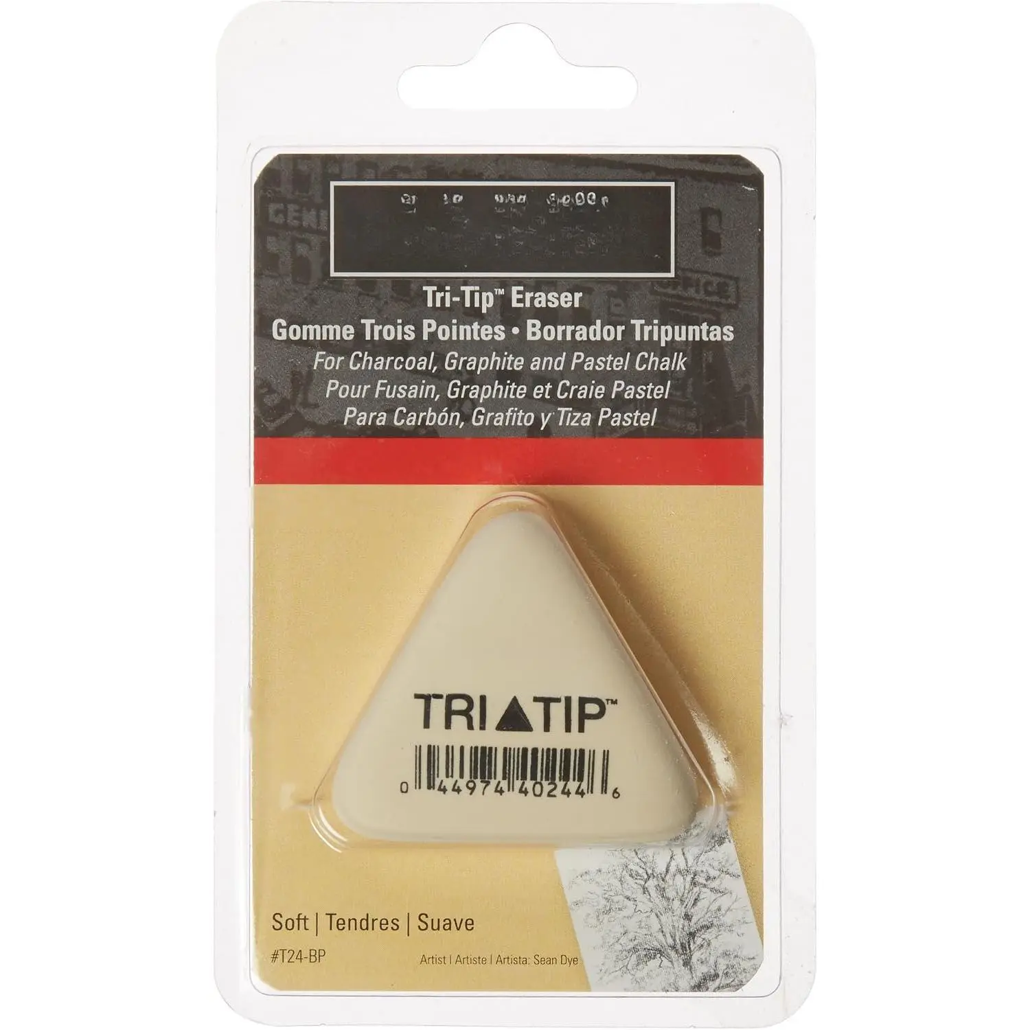 General Pencil GPT24BP Tri-Tip Eraser-