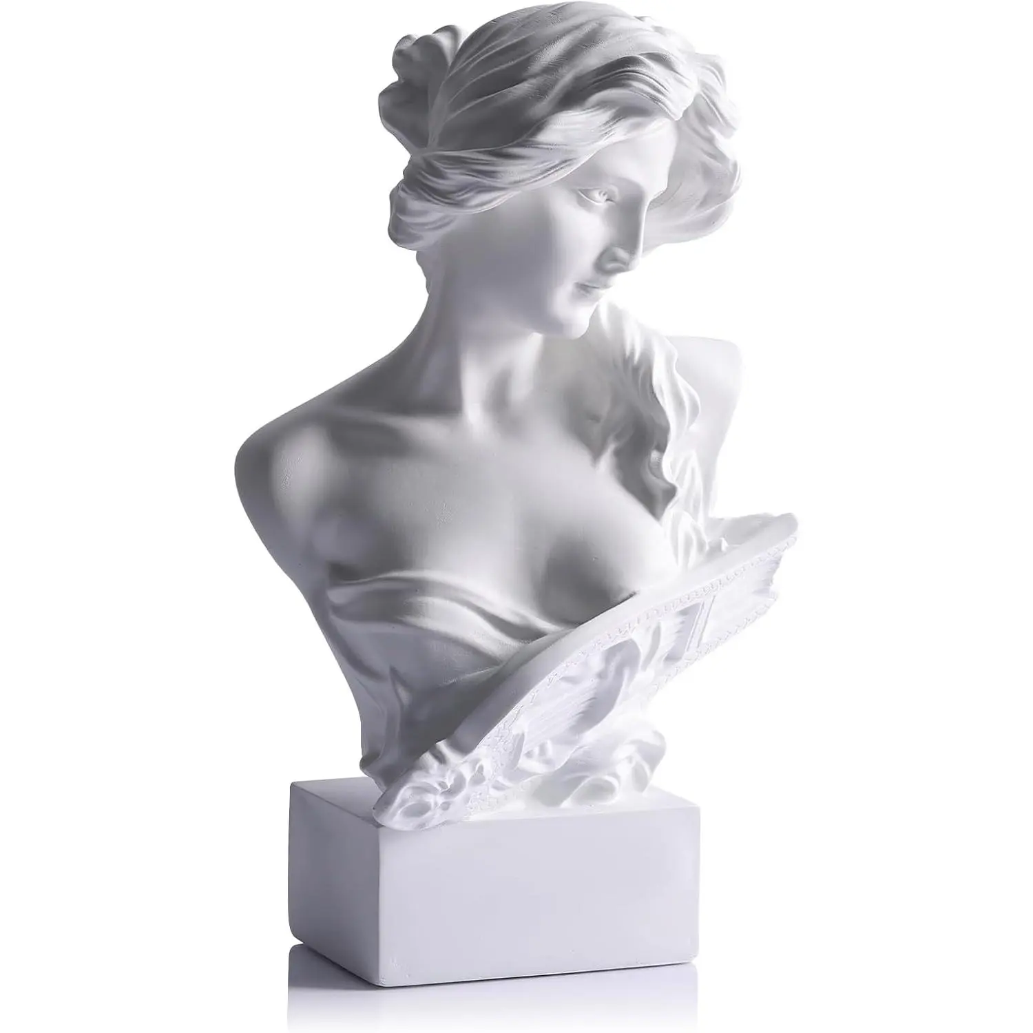 6" H Greek Mythology Bust Statue Decor,Artemis Statues Roman Goddess Figurines,Used for Sketch Practice Aesthetics Statues and Sculptures and Indoor Filling Space for Living Room, Bedroom and Study