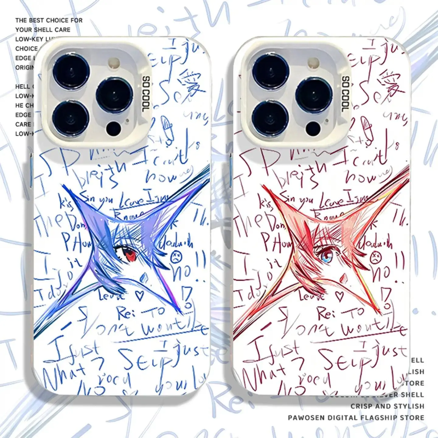 Neon Genesis E-Evangelion animation peripherals suitable for iPhone 17 Air 16 15 14 13 12 11 Pro Max Plus and Samsung S26 S25 S24 S23 S22 Plus Ultra mobile phone protective case