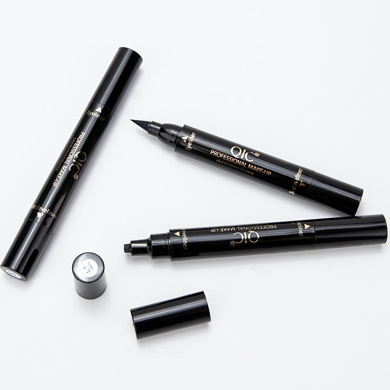 QIC 2-in-1 Stamp Eyeliner Pen | Waterproof & Smudge-Proof | Long-Lasting Winged Eye Makeup