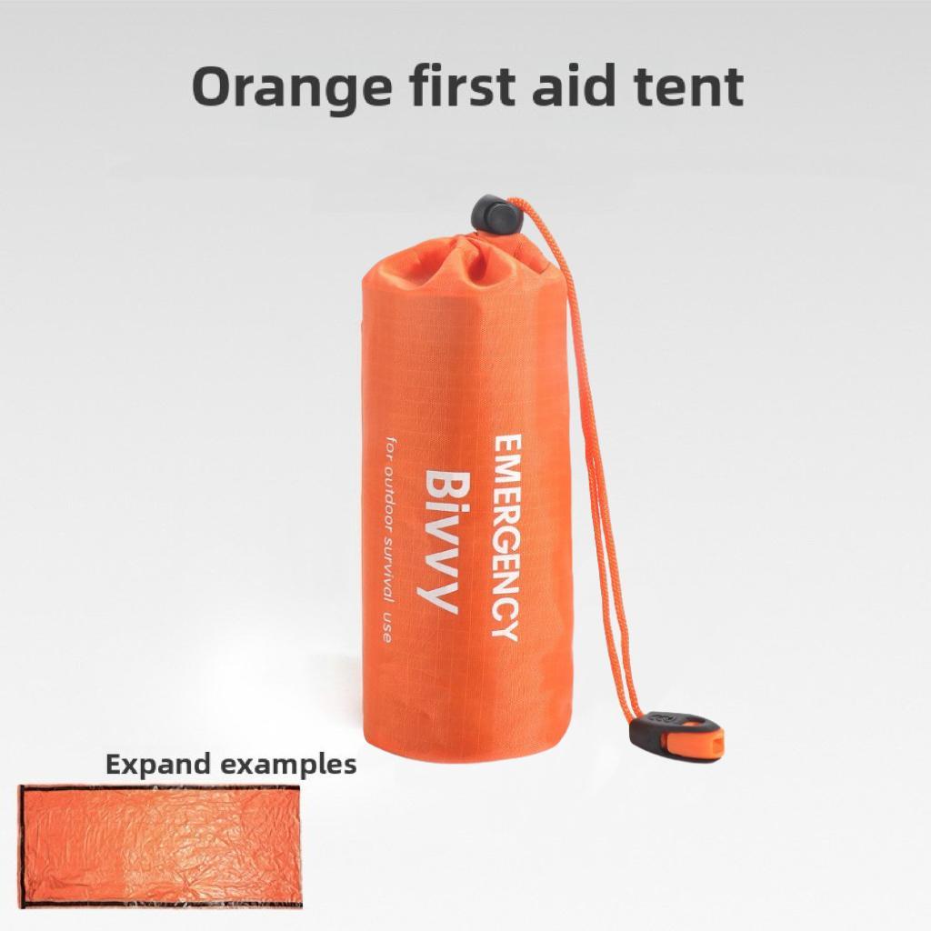 3-Second Pop-Up Triangular Tent with 3-Layer Aluminum Coating | Waterproof & Windproof | Includes Emergency Whistle & Paracord | Ideal for Solo Camping/Hiking/Biking | Instant Shelter for Outdoor Adventures Portable Outdoor Equipment Rainproof Tent
