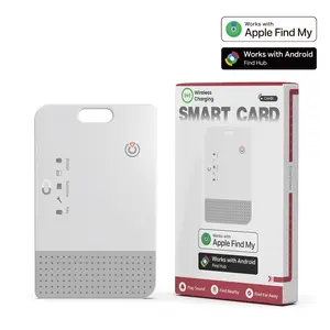 Wireless Charging Smart Tracker, IP68 Waterproof, Find My APP Compatible, Lost Item Locator, Privacy Safe, Shareable with 5 Users