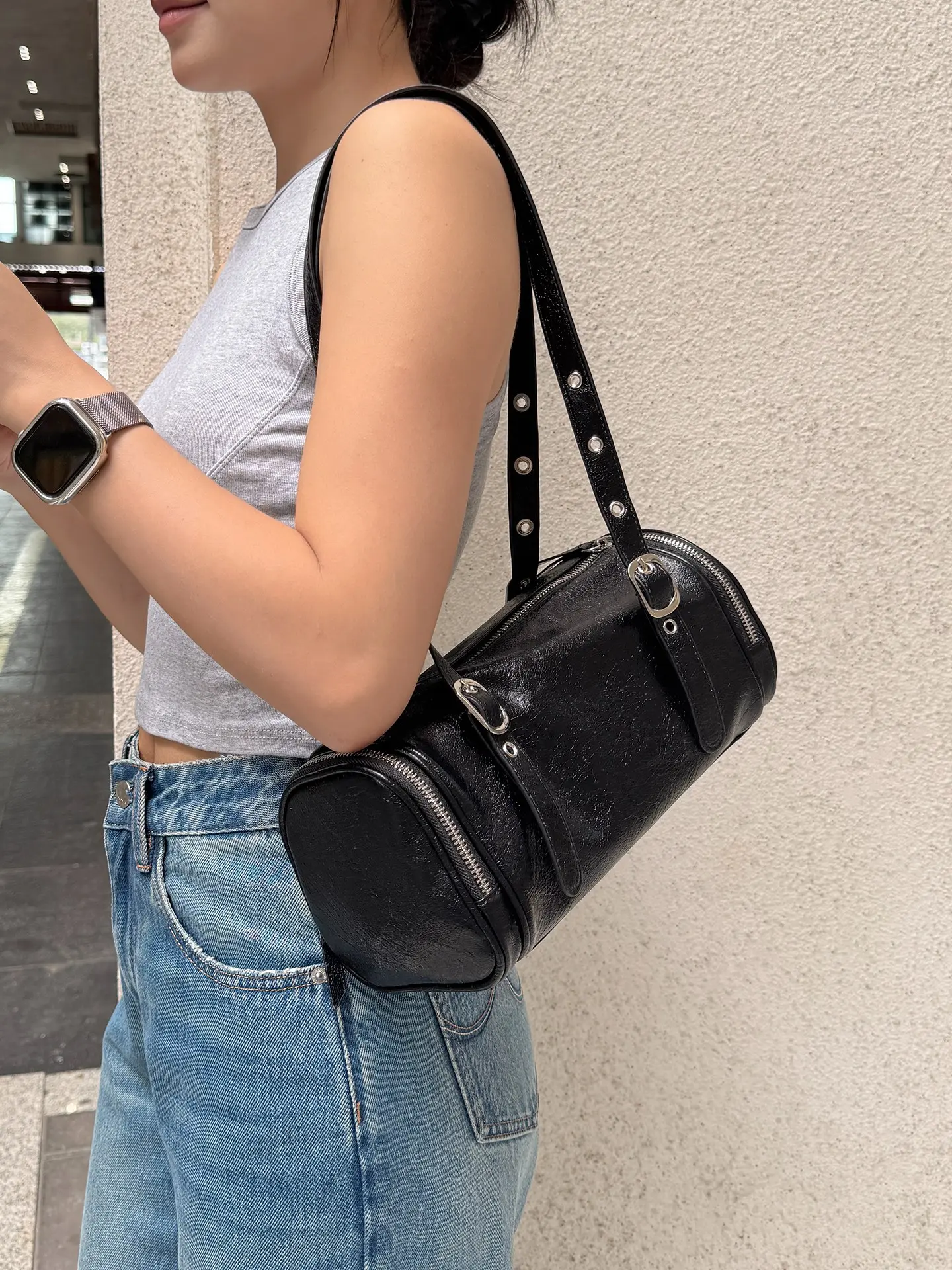 Fashionable Pillow Bag, Elegant Sweet Cool Crossbody Shoulder Bag, Solid Pattern, All Seasons, Stylish Handbag for Women, Crossbody Shoulder Purse