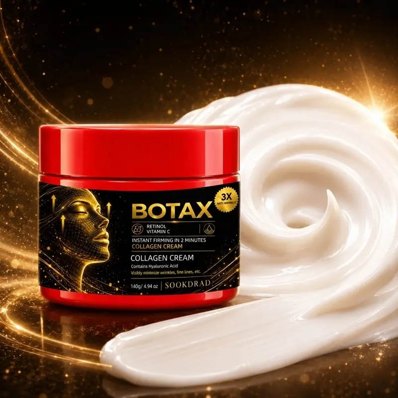 Collagen Cream, Retinol, Vitamin C, Hyaluronic Acid, Instant Firming, Anti-wrinkle, Minimize Wrinkles, Smooth Fine Lines, Daily Skincare, 140g