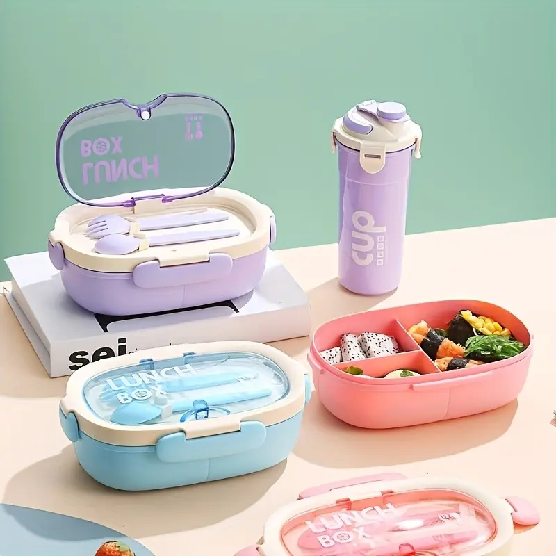 Kitchen 28.74oz Microwave Lunch Box, Lunchboxes, Dinnerware Food Storage Container, Office Portable Bento Box, For Work Travel And Picnic