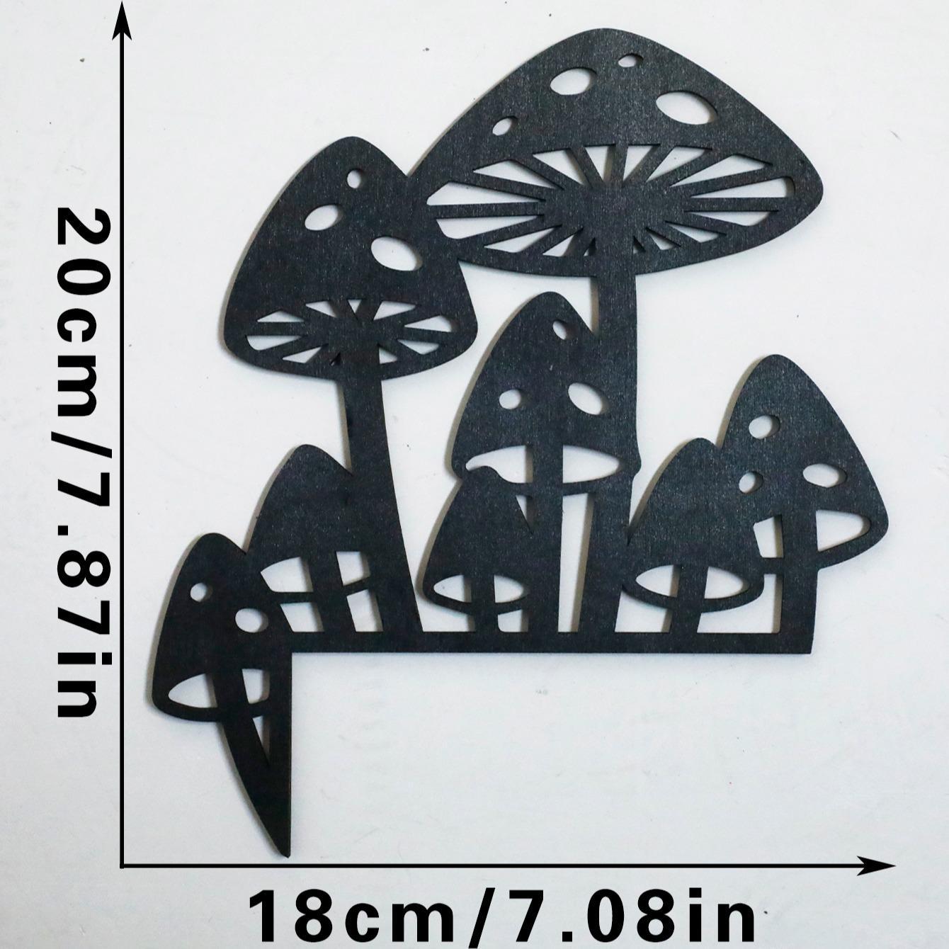 Mushroom Design Hanging Decor, Gothic Style Wooden Hanging Decor, Unique Door Hanging Decor, Door Frame Decor, Home Decor for Country and Bohemian, Hangable, Wall Hanging Ornament