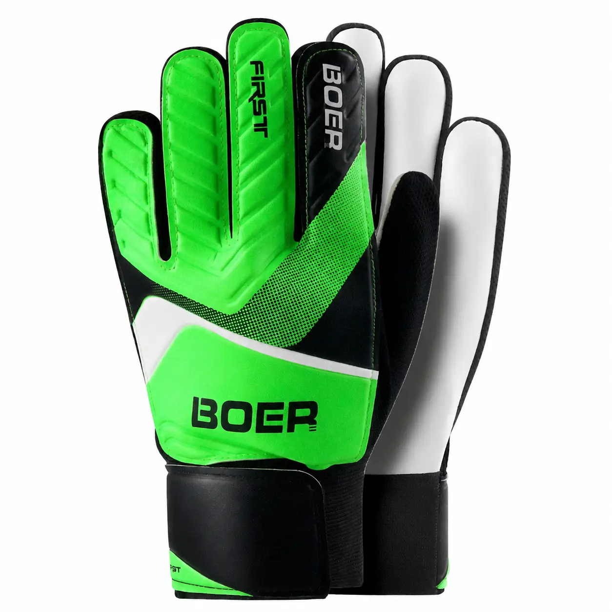 Entry-Level Youth Goalkeeper Gloves with Non-Slip Silicone Palm, Breathable Backhand, and Comfort-Fit Wrist for Training and Match Play