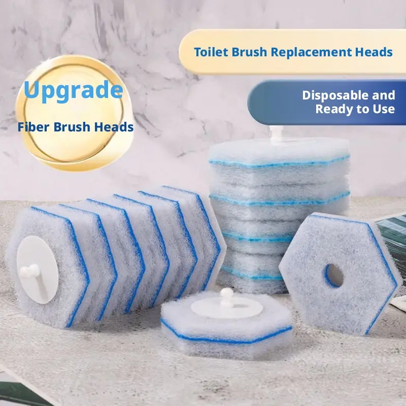Compatible with Clorox – 30pcs -50pcs-100pcs Toilet Brush Head Sponge Cleaning Refills, Cleaning Tools, Removes Tough Stains, Cleaning Supply