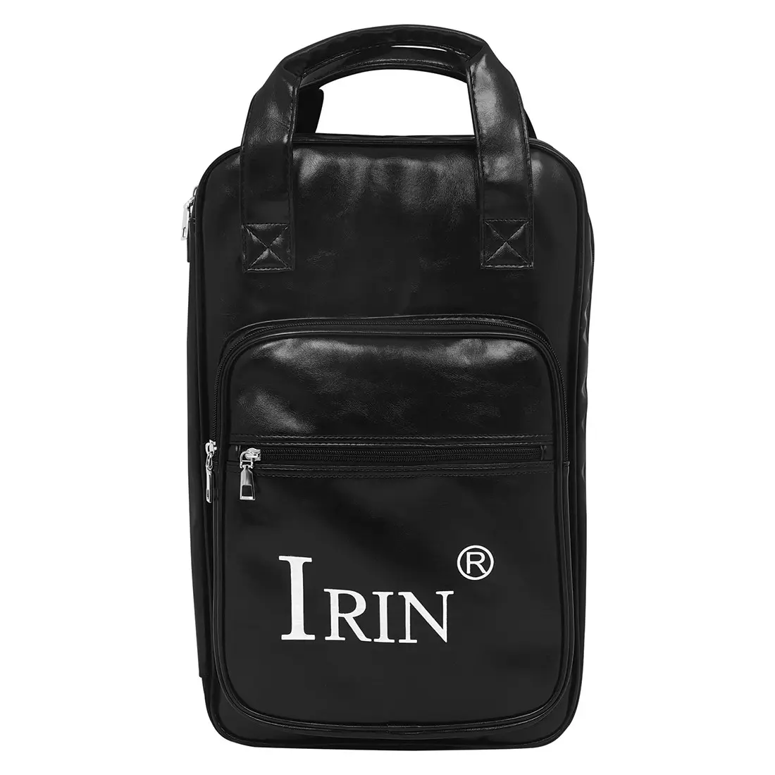 Irin W-70 Thick Multi-Functional Storage Backpack, PU Leather Material, Dual Shoulder Design, Drumstick Bag, Durable and Stylish