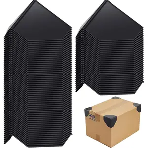 200 Pcs Shipping Box Corner Protectors Plastic Cardboard Corner Protectors Packaging Edge Guards Heavy Duty Express Carton Furniture Panel Packaging