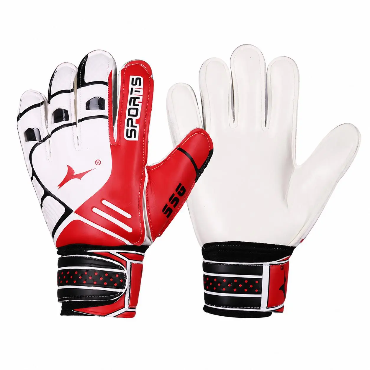 Professional Soccer Goalkeeper Gloves for Adults and Kids – Enhanced Grip, Finger Protection, Durable Training Gloves with Non-Slip Palm Padding and Breathable Backhand Design for Youth, Junior, and Senior Players