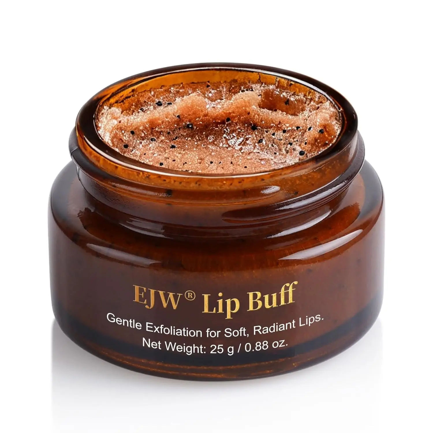 Triple-Action Exfoliating Lip Scrub - Brown Sugar, Coffee & Pearlite Infused with Coconut & Botanical Oils, Nourishes Dry Cracked Lips, Vegan, Cruelty-Free