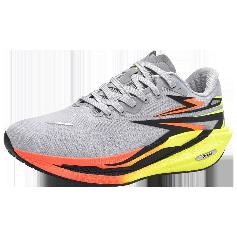 (New)Professional Carbon Plate Marathon Shock Absorption Soft Sole Running Shoes| Men'S Sports Shoes with Upper and Rubber Sole, Low Top Design, All-Season