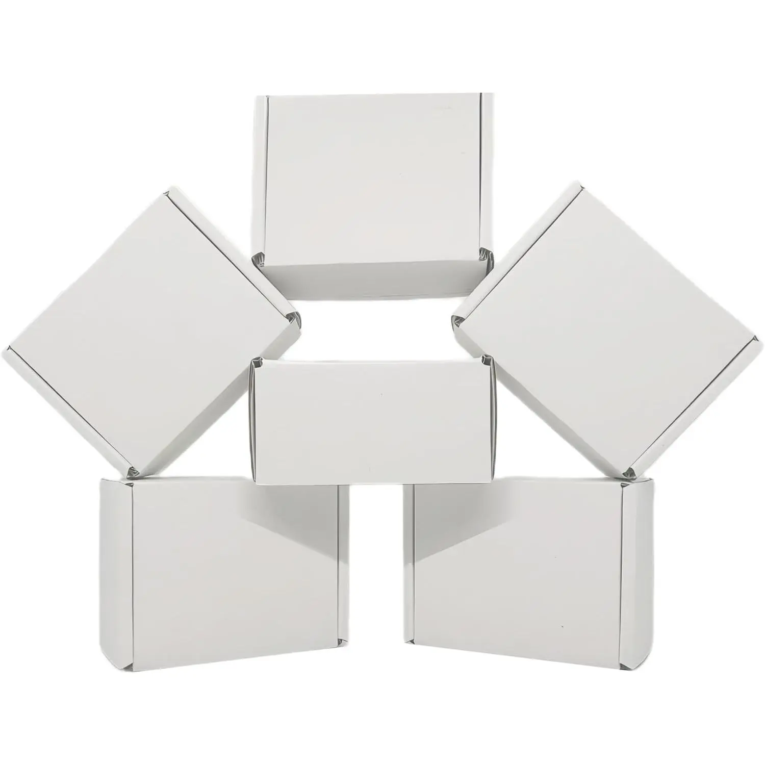 4x3x2 inch Small White Mailers Boxes Set of 10 | for Packaging,Packing,Mailers Storage, Small Business, Moving, Supplies,Recyclable Corrugated,Quick Fold,Tab Locking
