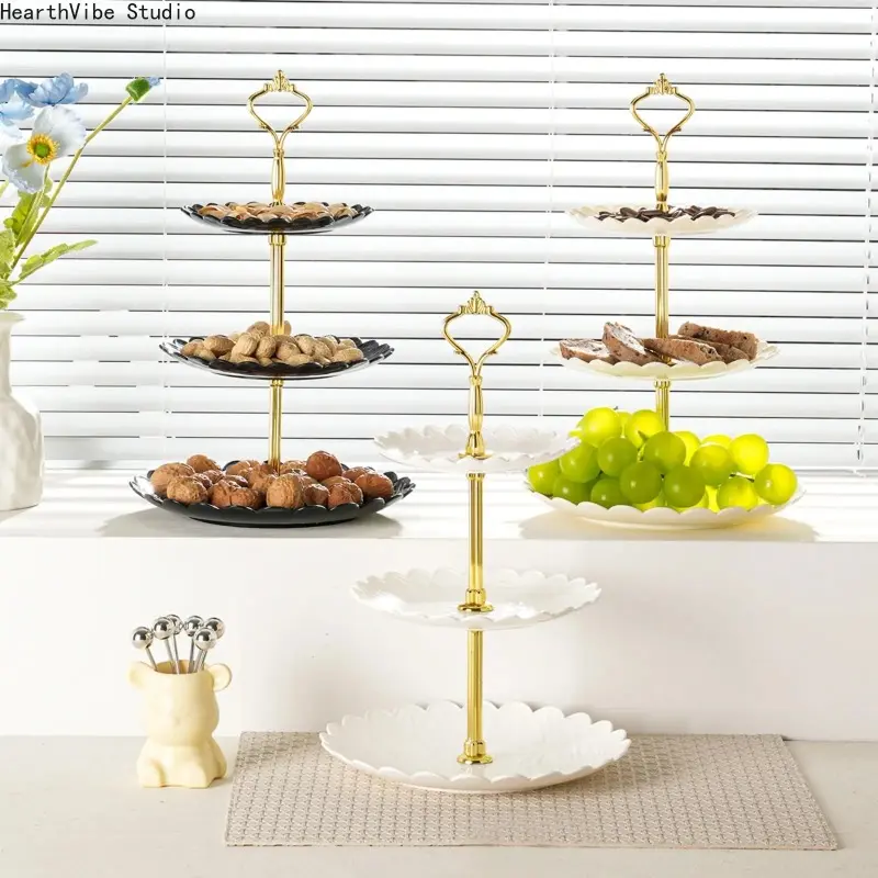 Multi Tier Luxury Cake Stand Cupcake Dessert Display Tray Organizer Wedding Birthday Party Serving Decor