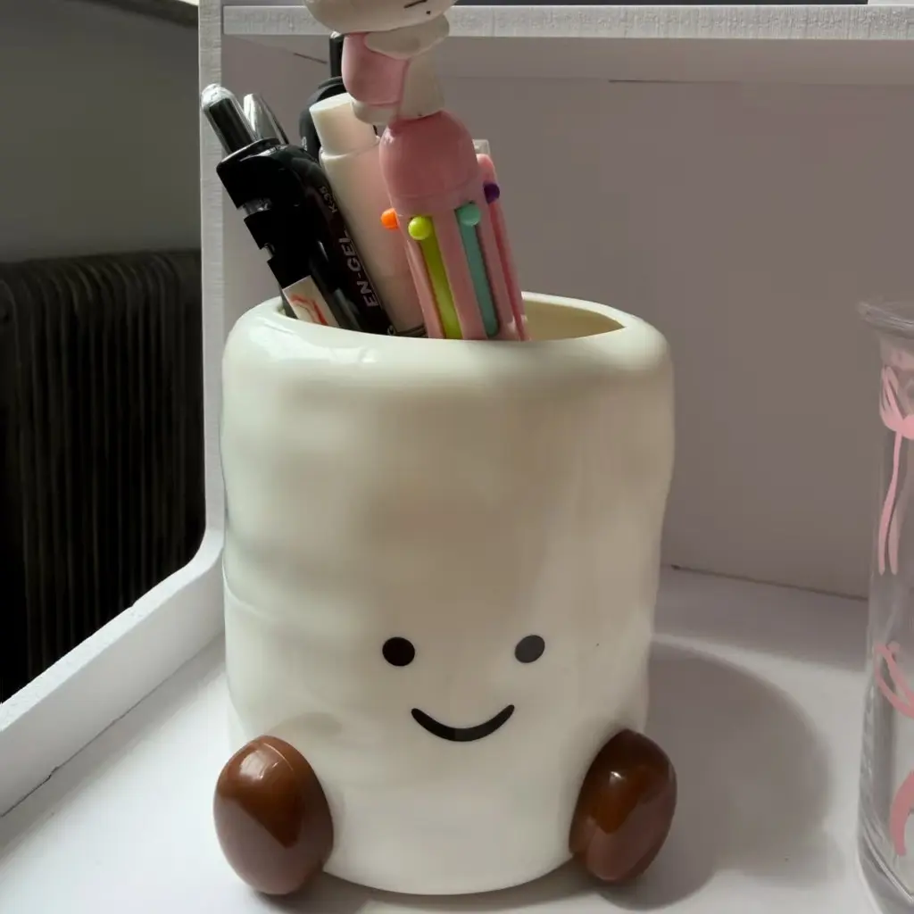 Multifunctional Smile Storage Box, Plastic Material, Cutlery Chopstick Holder, Kitchen Spoon Container, Desktop Organizer for Small Spaces, Home Kitchenware