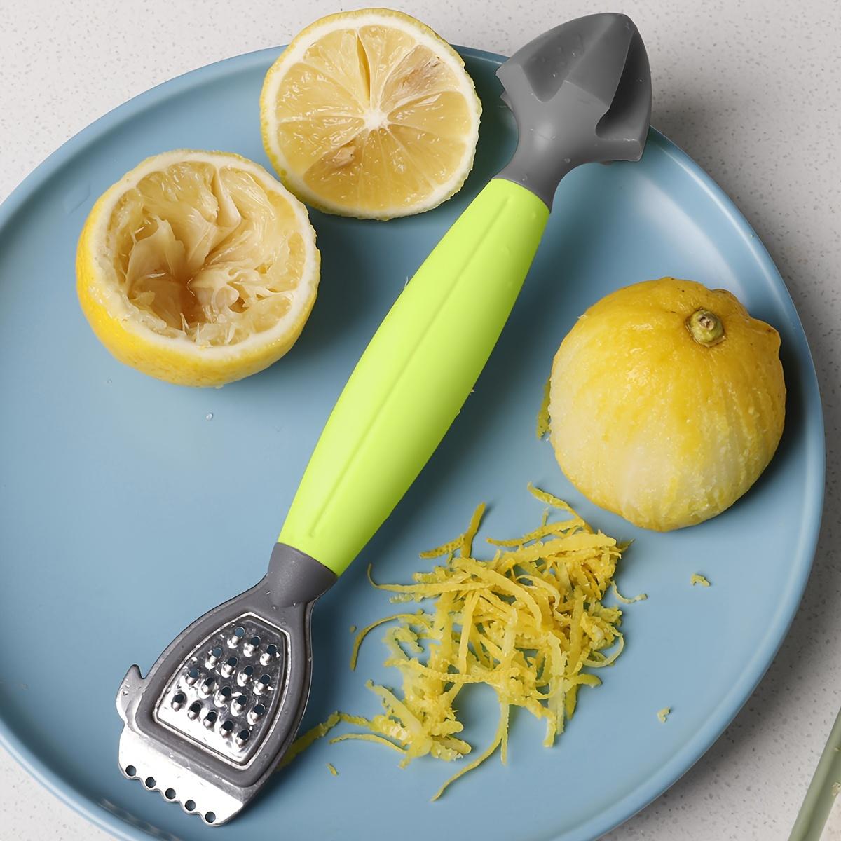 1pc Multifunctional Lemon Zester & Juicer with Integrated Bottle Opener