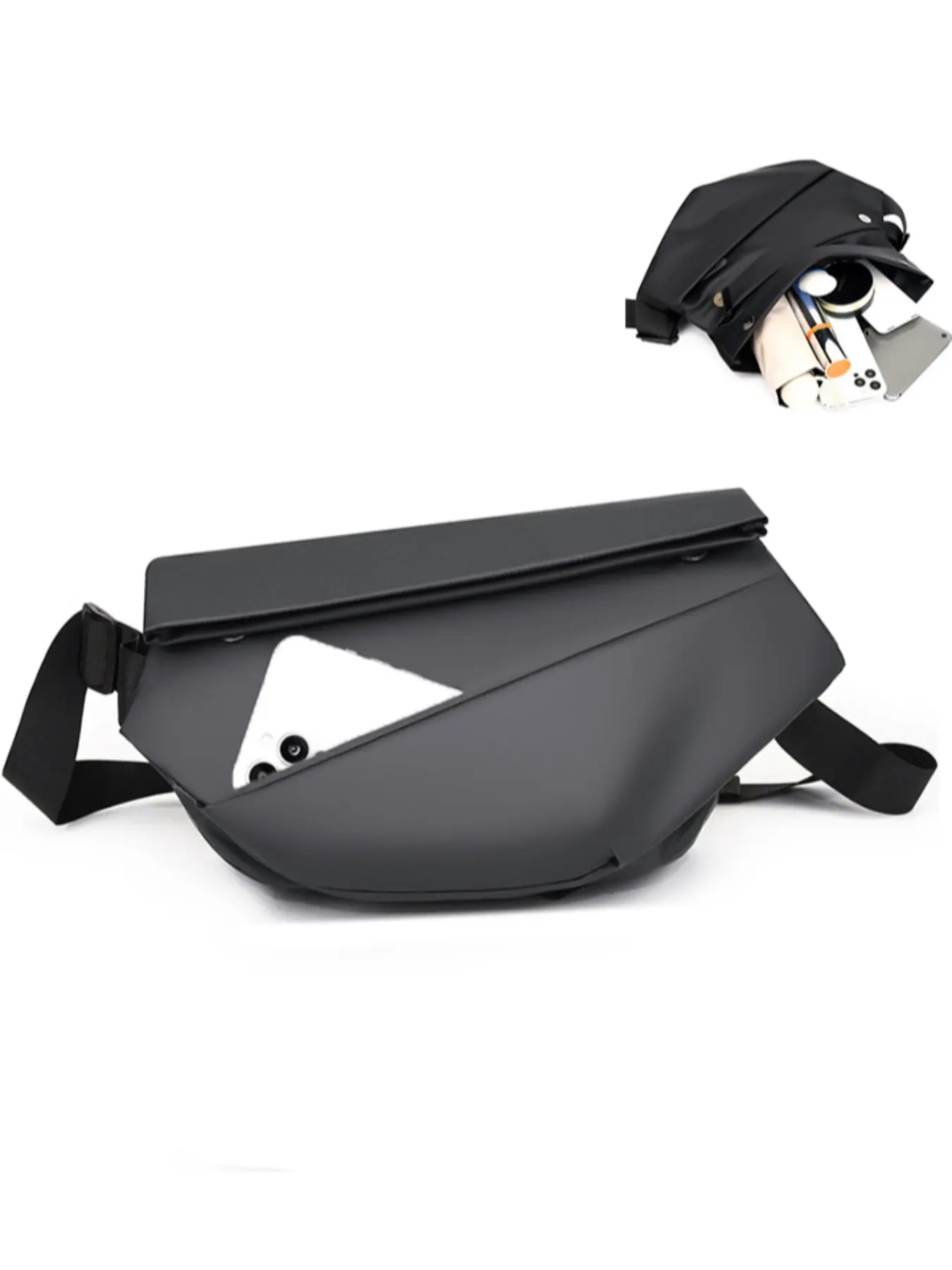 1 Piece Men's Large Capacity Waterproof Sling Bag, Trendy Versatile Sporty Sling Bag, Fashionable Crossbody Bag for Outdoor Sports