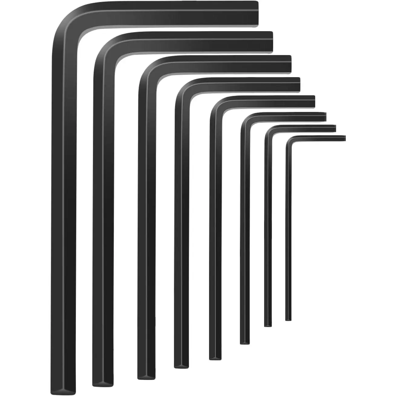 Metric Allen Wrench Set, 1.5-8mm Hex Key Set, Black Oxide L-Shaped Hexagon Tool Kit for  Repair, Furniture Assembly & Automotive,8-Pack