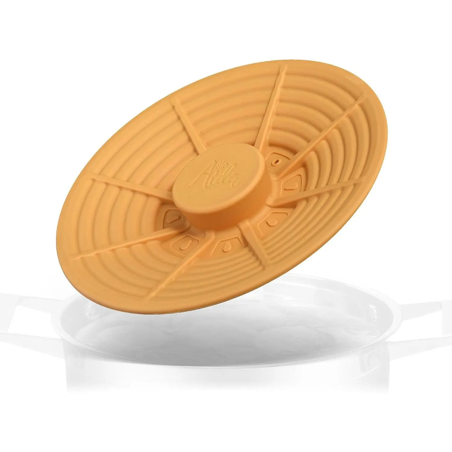 Lid for Bowls and Small Pots, -Grade , , Microwave Cover, Splatter Guard, Heat Resistant, Small 4–8 Inch  Storage Lid – Orange