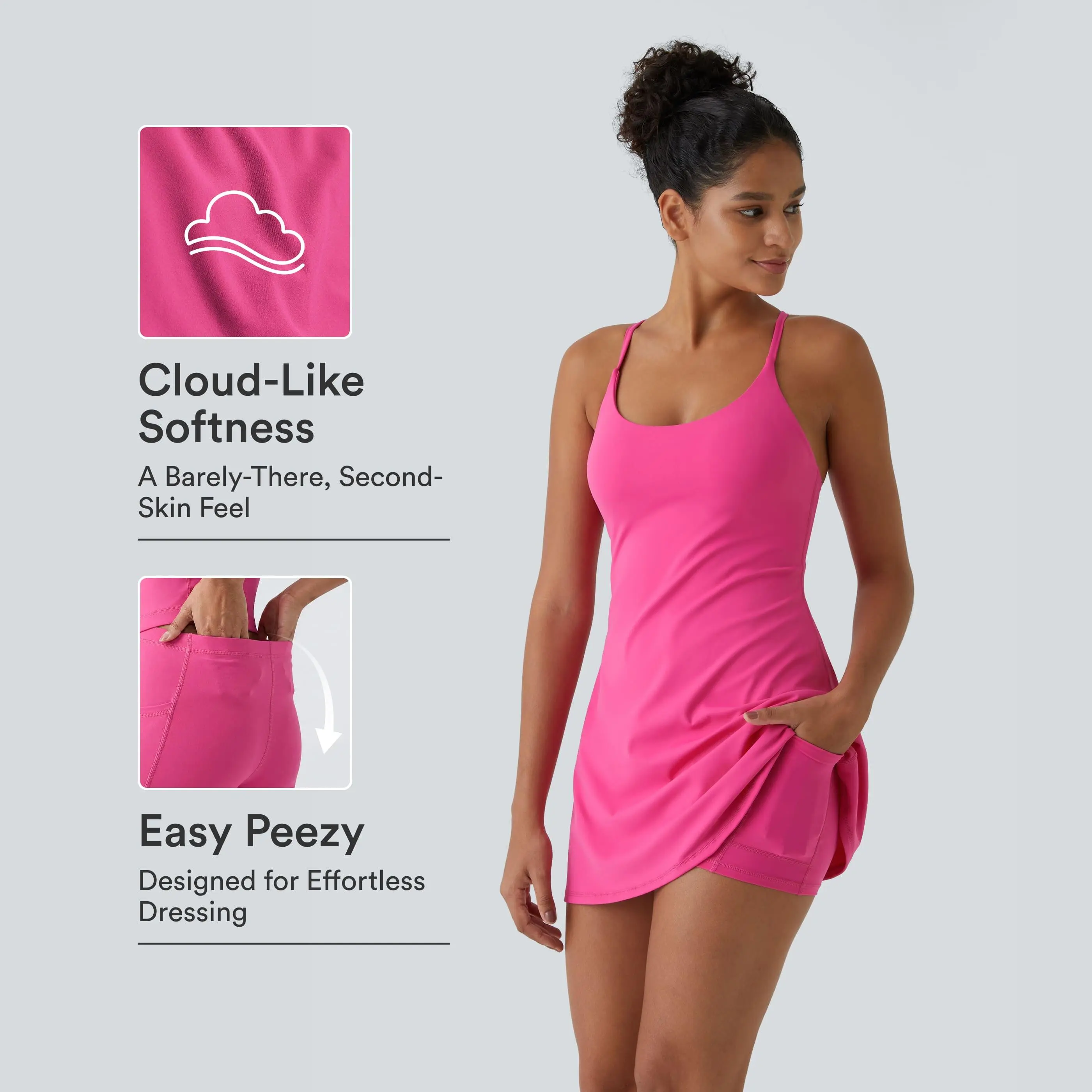 Halara SoftlyZero™ Plush Backless Active Dress-Easy Peezy Edition Halara SoftlyZero™ Plush Backless Active Dress-Easy Peezy Edition