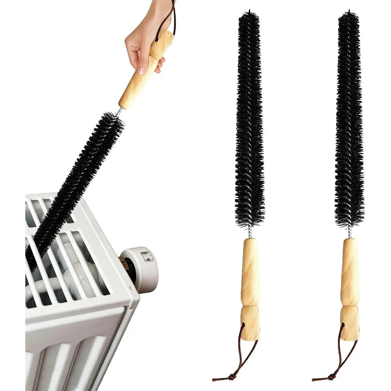 2 count Dryer Vent Cleaner Kit, 16 inch Dryer Lint Brush, Refrigerator Long Coil Brush, Flexible Lint Remover, Household Cleaning Supplies, Removing Dust and