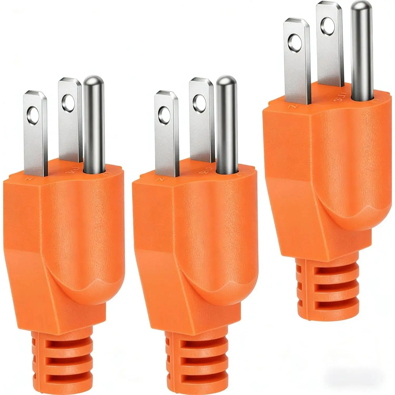 Neutral Ground Bonding Plug, NEMA 5-15P Generator Grounding Plug with High Conductivity Copper Insert, Floating Neutral Fix for Portable Generator, RV, Inverteri 3 Pack