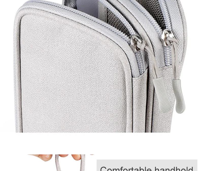 Digital Portable Organizer Case for Headphones Travel Closet Storage Bag Zipper Accessories Charger Data Cable USB Power Bank