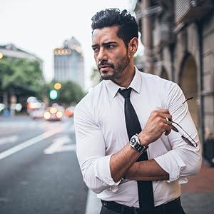 Jstyle 4 Pairs Stainless Steel Magnetic Stud Earrings for Men Women Silver Tone CZ Non-Piercing Clip On Stud Earrings Set 6-8MM