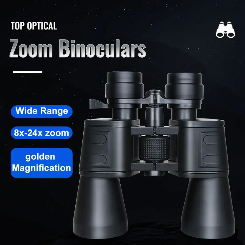 8-24x50 High-Power Telescope for Adults and Kids, HD Professional Binoculars with Bak4 Prism and Fmc Lens, Ideal for Birdwatching, Hunting, Travel, Stargazing, Sports Events