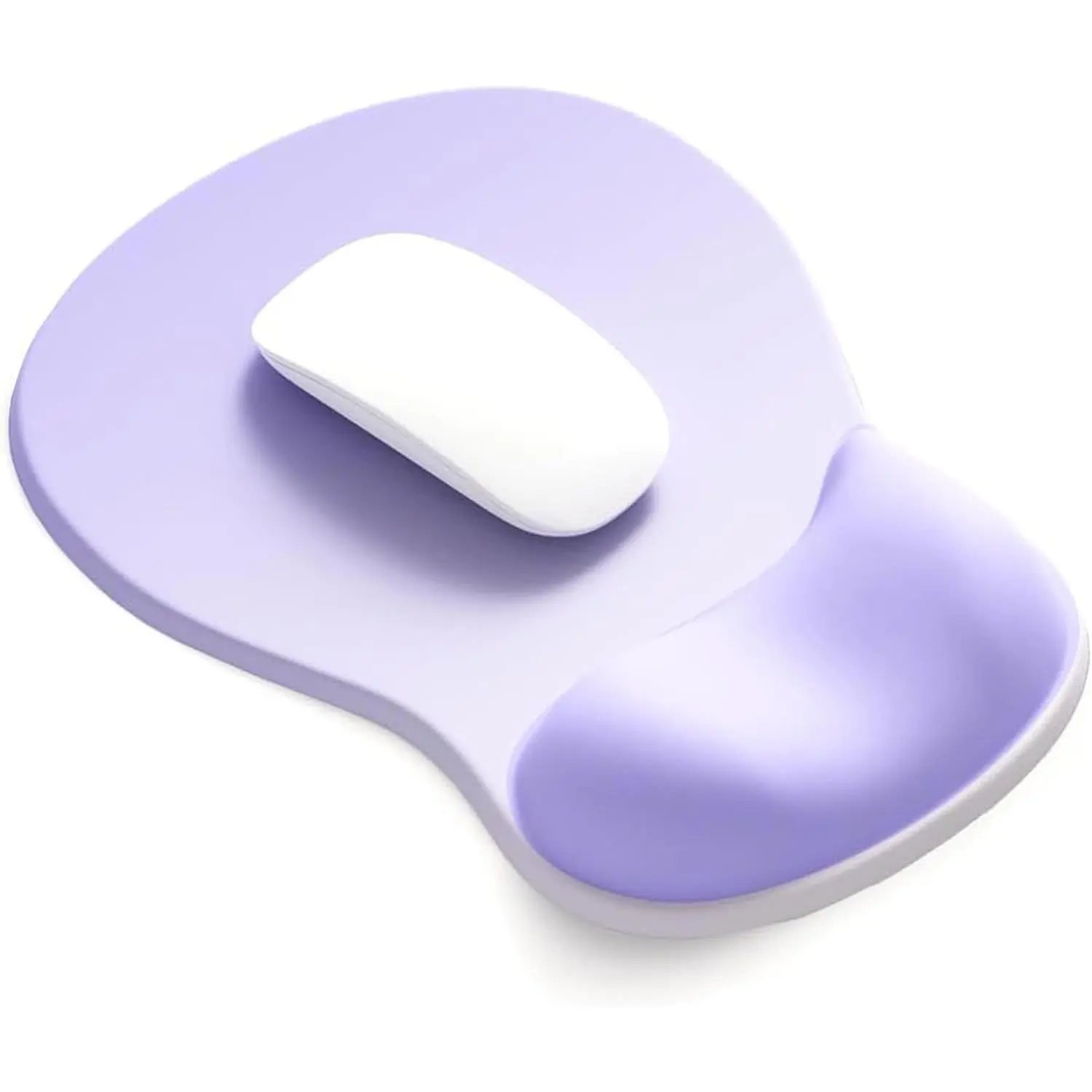 Pad with Gel Wrist Support, Comfortable Wrist Rest Mousepad with Non-Slip PU Base for , Desk,  & Office(Gradient )