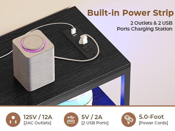 Corner L Shaped LED TV Stand Convertible Dresser Black Corner L Shaped LED TV Stand Convertible Dresser Black