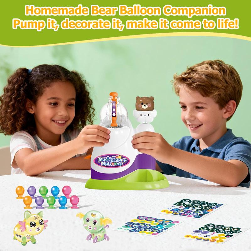 DIY Animal Balloon Maker Craft Kit for Kids | 60 Balloons, 134 Accessories | Magic Sticker Balloon Set, Build Multiple 3D Models | Valentines Day, Birthday & Party Gift for Boys and Girls