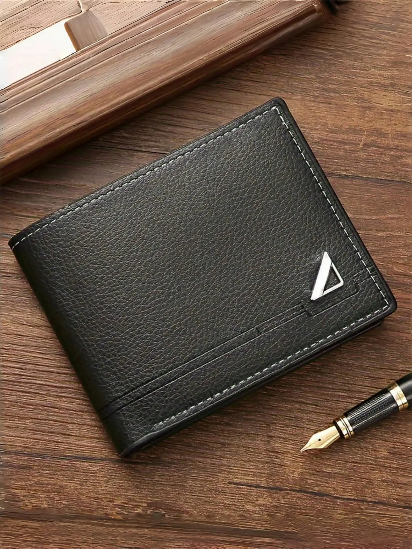 Men's Wallet, Short PU Leather Bi-Fold Wallet, Large Capacity Card Holder, Multiple Card Slots, Soft Leather Wallet for Cash, Credit Cards & ID, Stylish Business & Casual Everyday Wallet, Compact Wallet, Perfect Gift for Men, Thanksgiving & Christmas