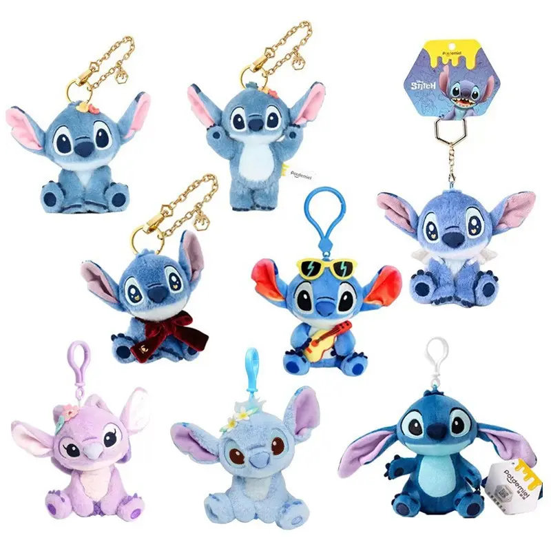 Disney Interstellar Baby Stitch Plush Doll Stitch Backpack Keychain Angel Pendant