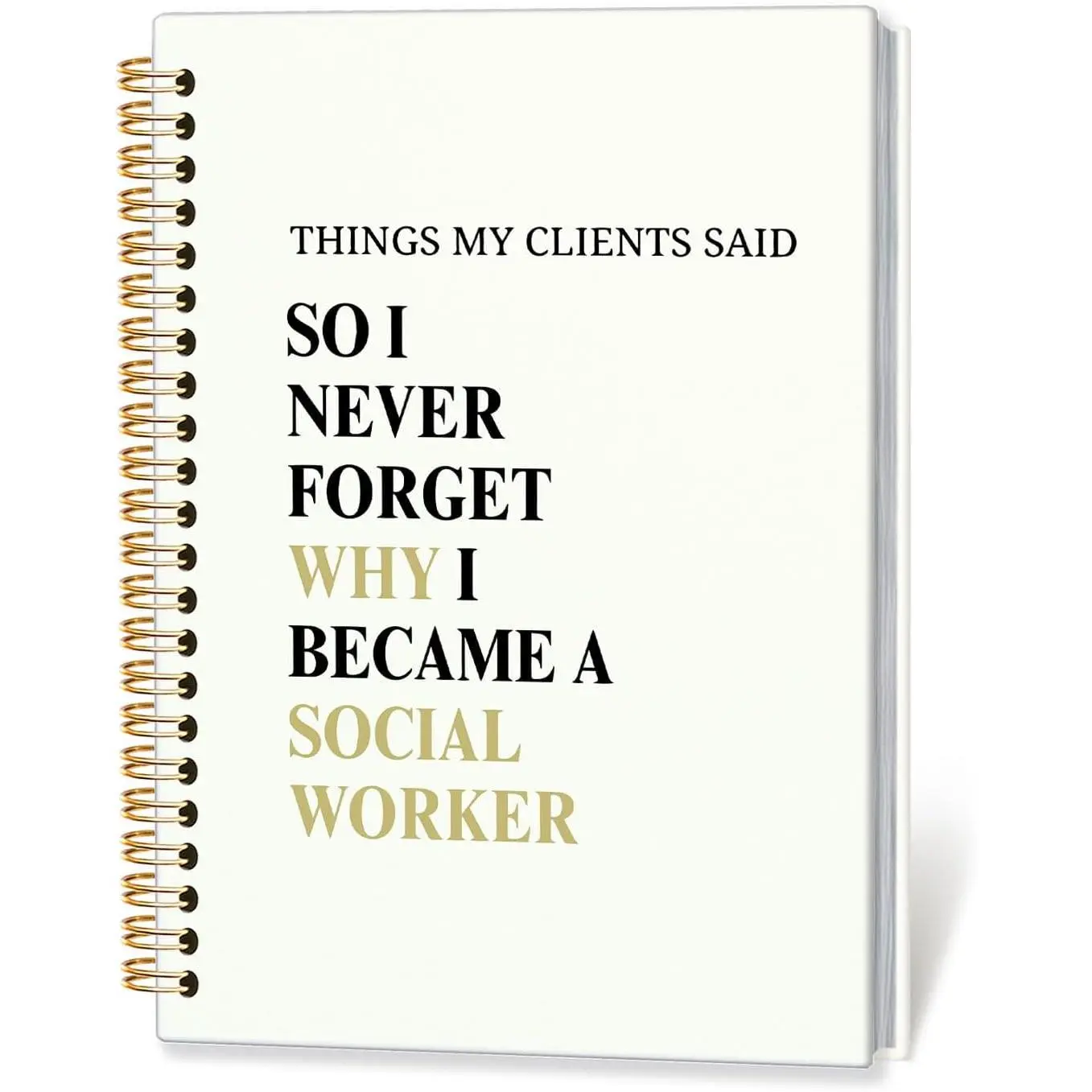 Social Worker Appreciation Notebook, Inspirational Social Work Journal,  and Counselor ,Inspirational Social Worker Journal, Mental  Worker Hardcover Spiral Notebook 5.5x8.3