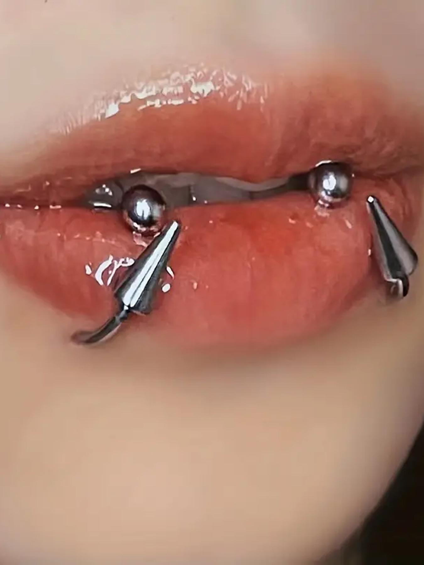 Punk Style Spiked Design Stainless Steel Nose Studs, 6pcs/set Body Piercing Jewelry for Women & Men, Fashion Accessories for Parties, Daily Clothing Decor