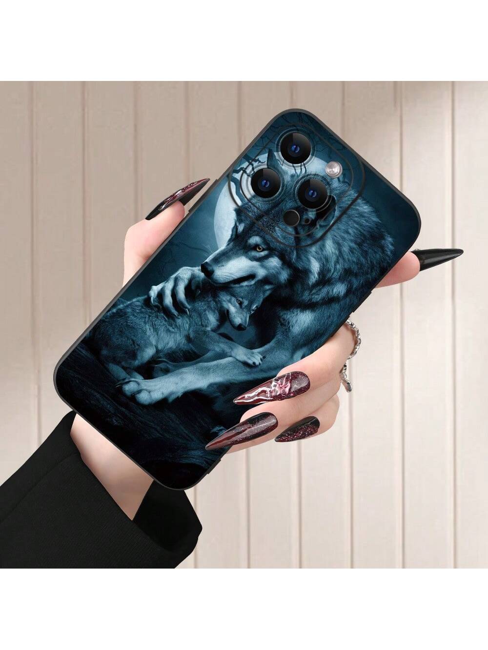 Design Featuring A Wolf Pattern,Shock-Resistant And Drop-Resistant,Suitable for iPhone17/iPhone17 air/iPhone17 pro/iPhone17 pro max/16 Pro Max/15 Pro Max/14 Pro Max/13 Pro Max/12 Pro Max/11 Pro Max , Compatible With Samsung Galaxy Series A54/A53