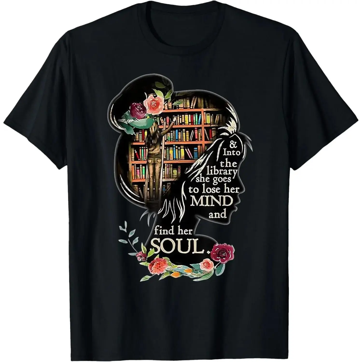 Book Reading Bookworm Book Lover Women Librarian T-Shirt