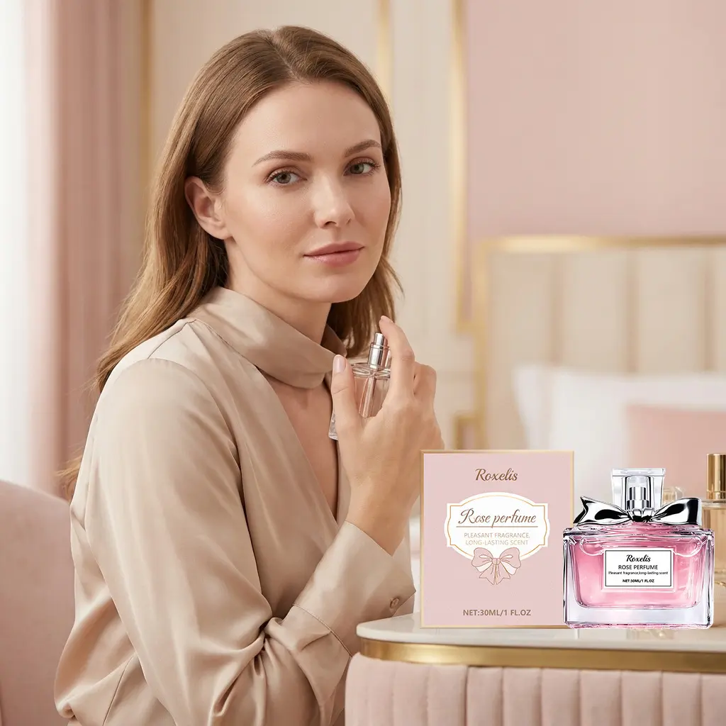 Women's Yueyun Rose Eau De Toilette - Natural, Fresh, Elegant Fragrance, Ideal for Daily Commuting, Dating