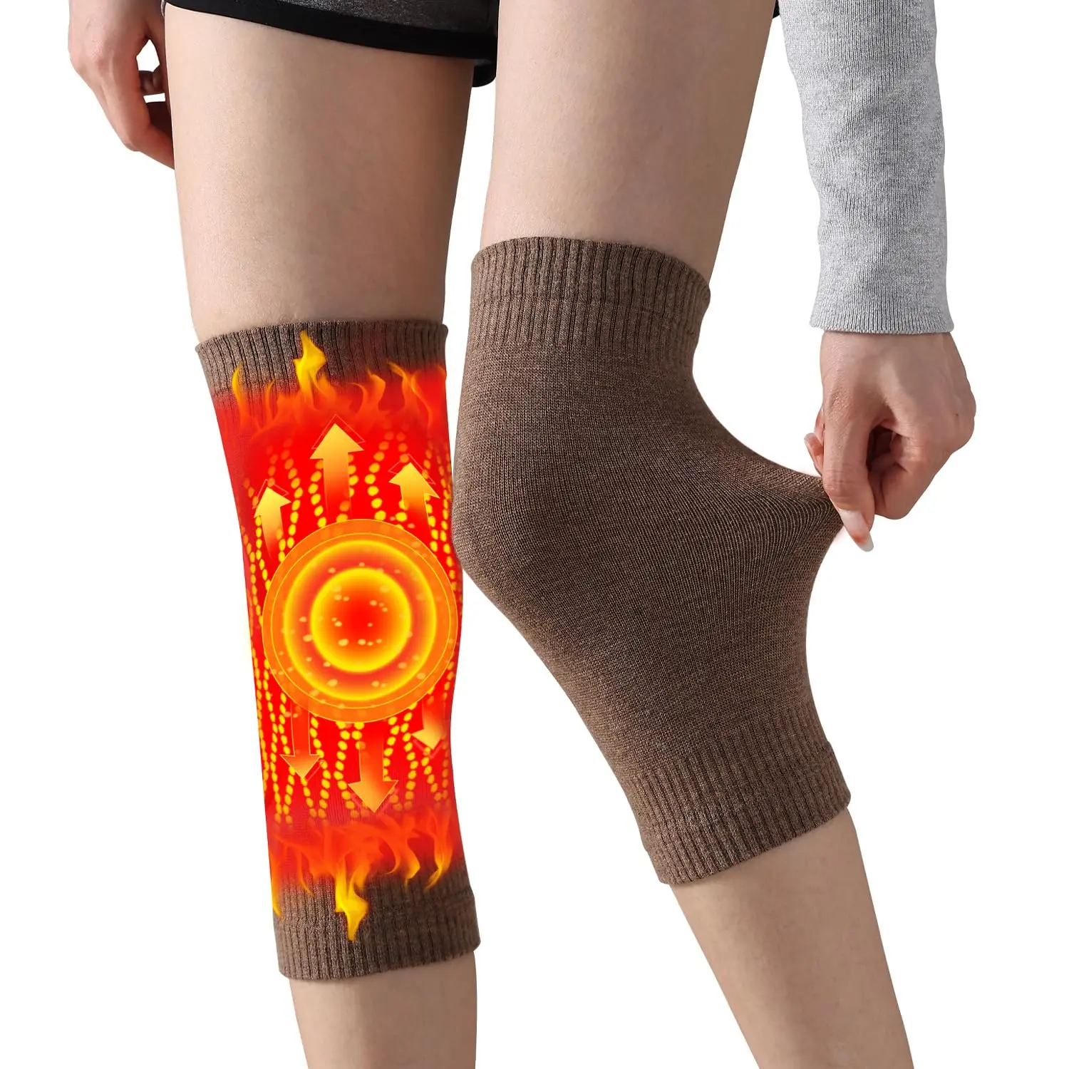 Cashmere Knee Warmers  Women & Men, Soft & Cozy, Ideal  All-Day Wear, Winter Comt & Warmth